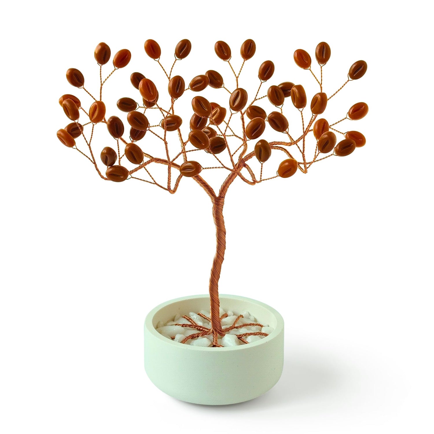 resin coffee copper wire tree