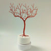 360° video of handmade copper jewelry tree with ceramic bowl