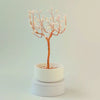 360° rotating view of handmade 54 pearl jewelry elegant copper tree – see all angles of the sculpture
