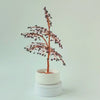 360° rotating view of handmade 280 garnet large copper tree – see all angles of the sculpture
