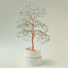 360° rotating view of handmade 280 green aventurine large copper tree – see all angles of the sculpture