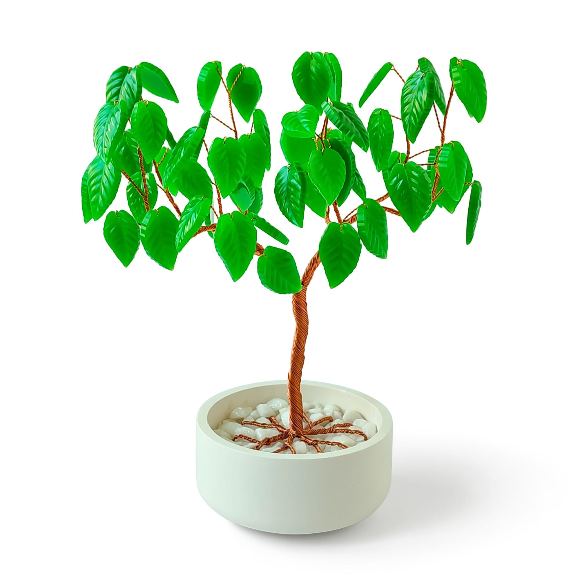 Resom Tree Green Resin Leaf Wire Tree – Handmade Nature Decor – Umbruss